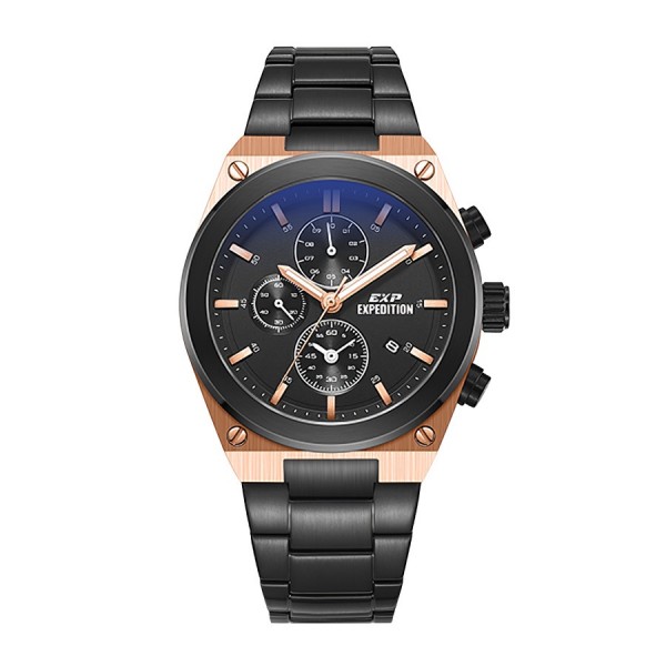 Expedition 6850 Rosegold Black Steel MCBBRBA